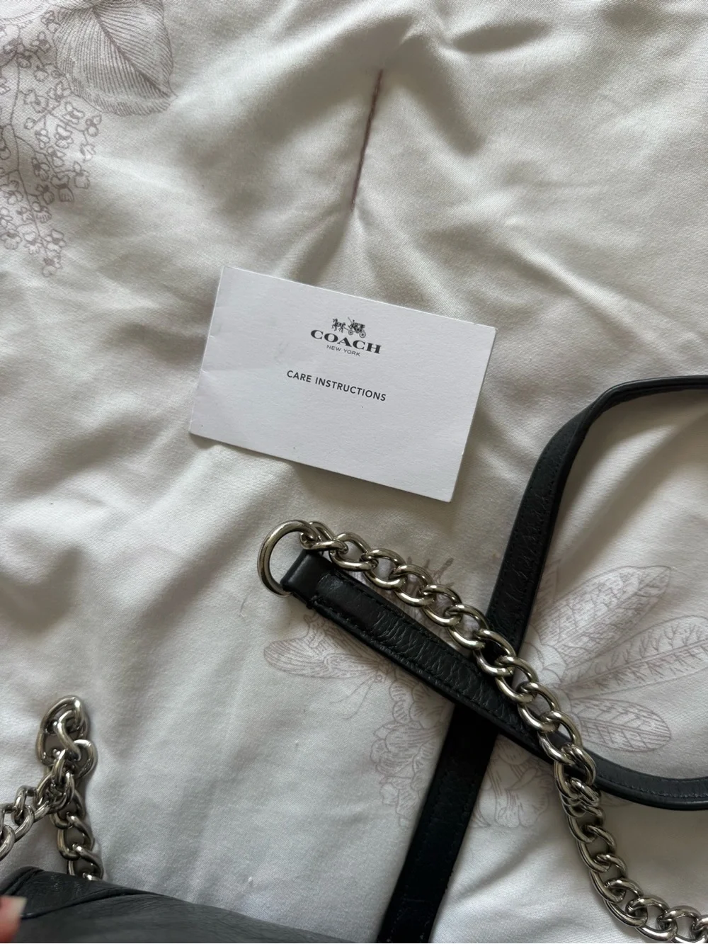 Coach | black pebbled leather Mickie crossbody bag
